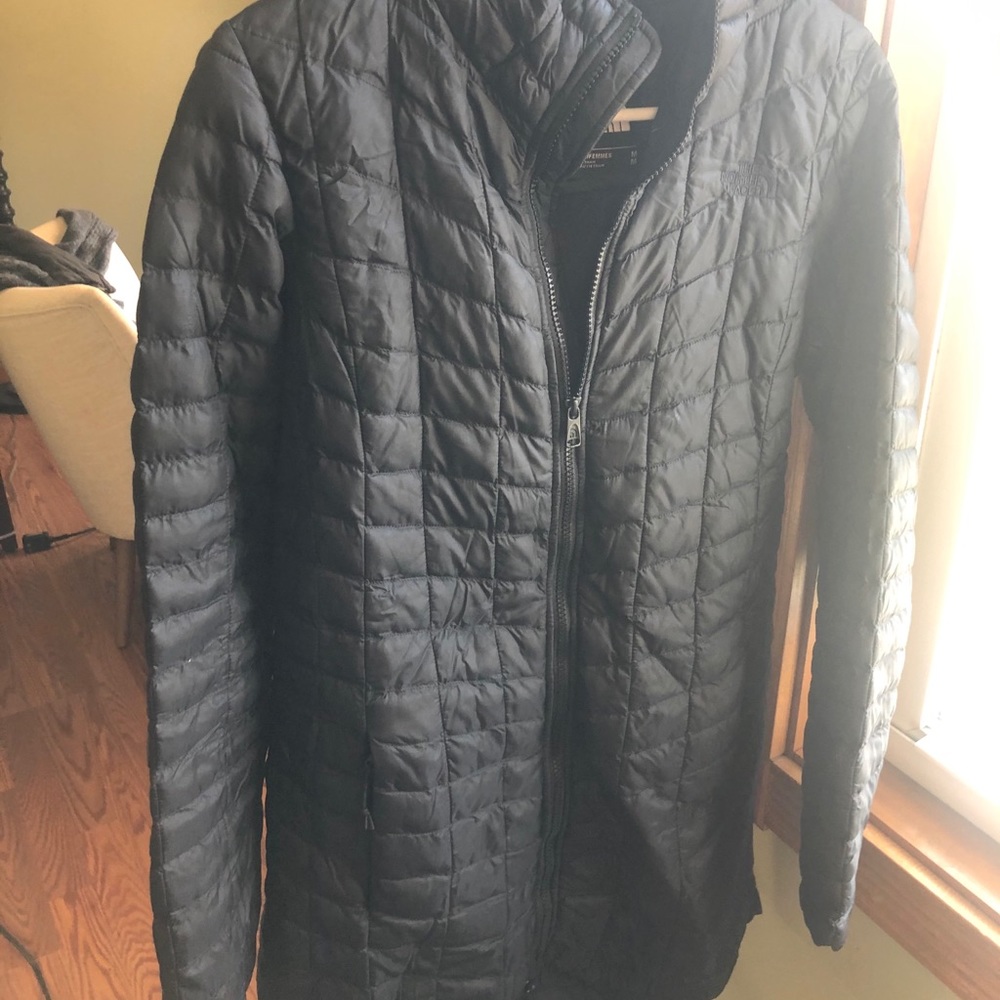 North face long puffer jacket